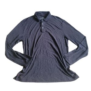 Tommy Bahama Mens Grey Soft Long Sleeve Shirt With Buttons Size L